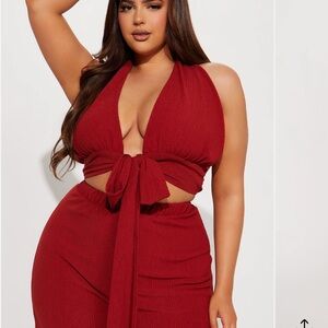 Fashion Nova Red Set
